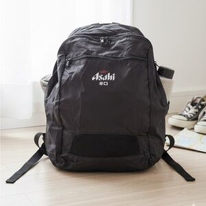 Asahi Black Travel Daypack Backpack - lightweight & packable!